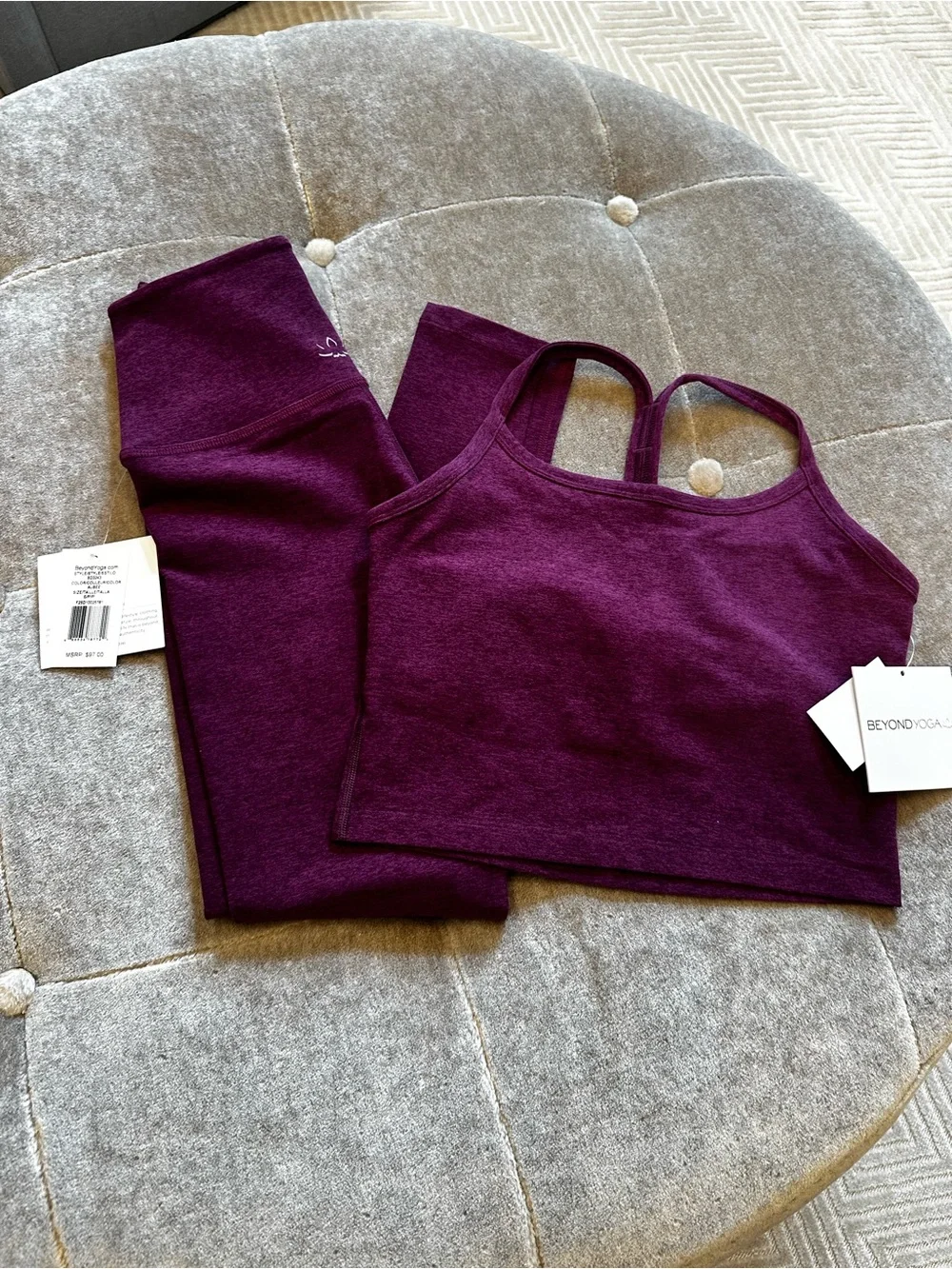 Beyond Yoga Spacedye Matching Set~Midi High Waisted+Cropped Tank💜